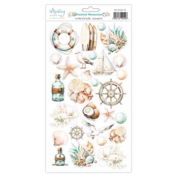 Mintay Papers 6x12 Paper Stickers Costal Memories Elements